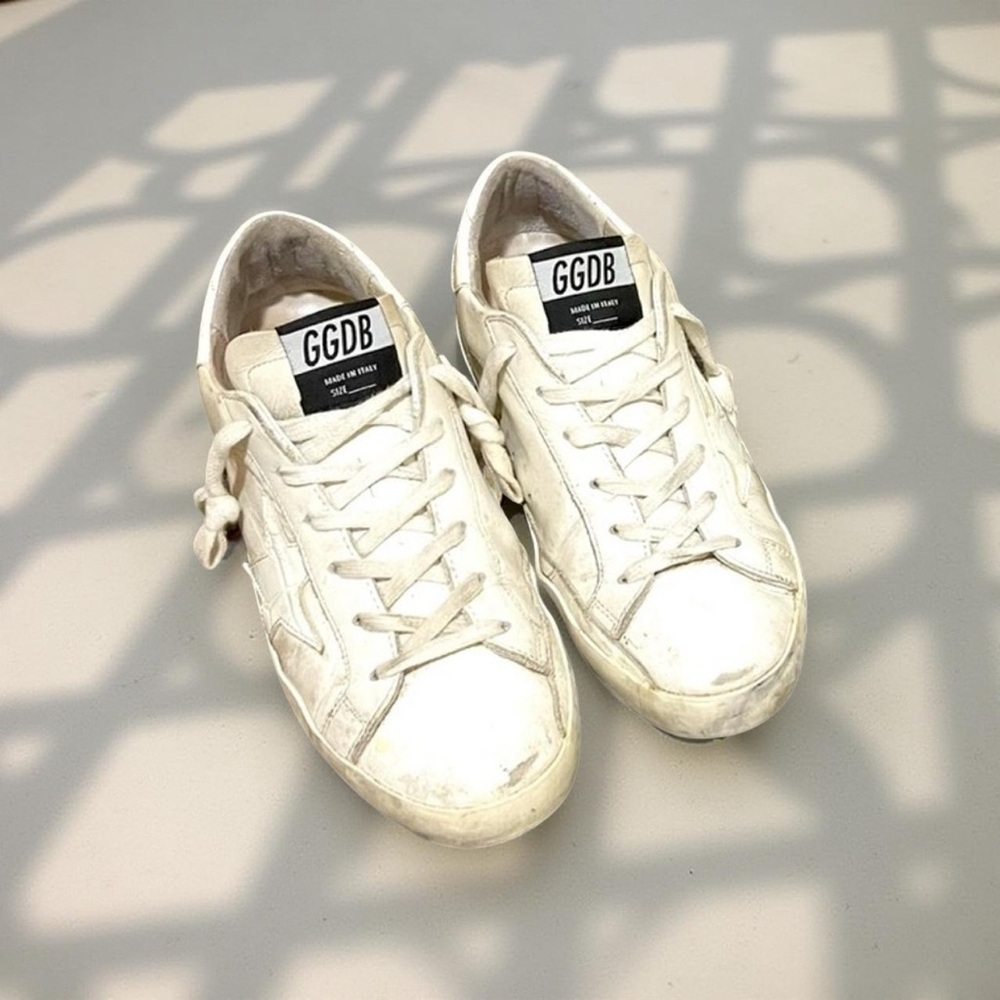 Golden Goose Superstar Sneakers in White